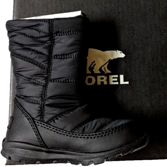 Sorel CHILDREN'S WHITN EY MID Boot Waterproof Girls Toddler Black Winter… - Picture 1 of 8